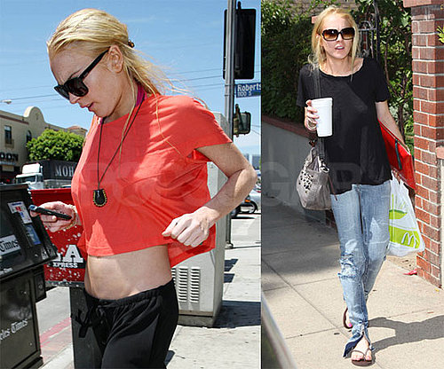 Photos of Lindsay Lohan and Ali Lohan in LA and Flying Out of LAX