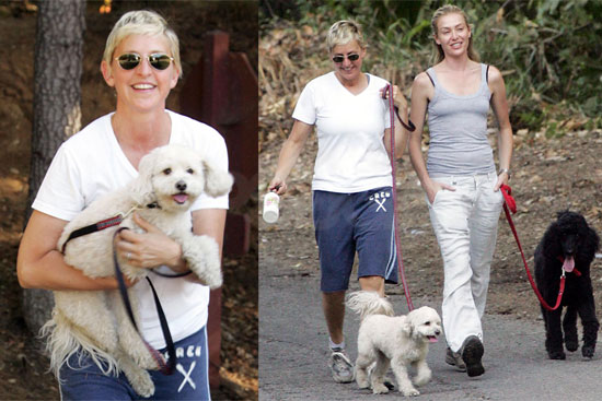 Photos of Portia de Rossi and Ellen DeGeneres