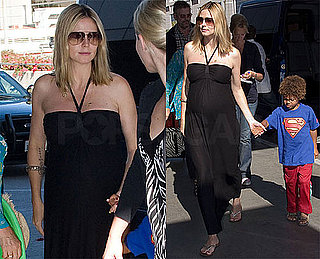 Photos of Heidi Klum at LAX with Seal and the Kids