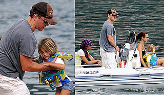 Photos of Matt Damon, Isabella Damon, Luciana Damon, Alexia Barroso at Lake Como