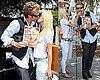 Photos of Heidi and Spencer at a Yogurt Shop