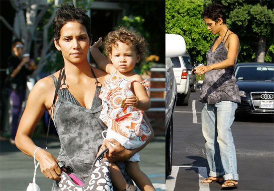 Photos of Halle Berry and Nahla in LA