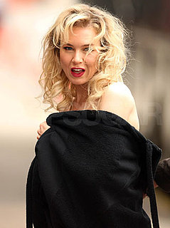 Photos of Renee Zellweger Wearing a Blanket For Photo Shoot in NYC