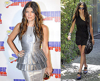 Photos of Fergie in a Short Black Dress and on the Red Carpet