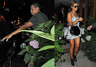 Photos of Beyonce Knowles and Jay-Z Having Dinner at Nello's in NYC