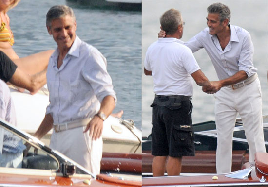 Photos of George Clooney in Lake Como