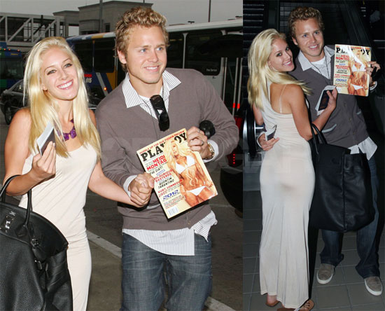 Photos of Heidi and Spencer at LAX