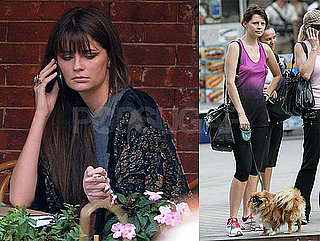 Photos of Mischa Barton Eating Lunch And Filming The Beautiful Life in NYC