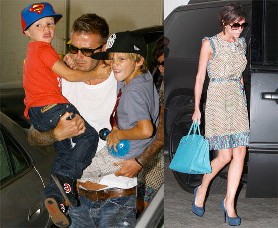 Photos of The Beckhams at Lunch in LA