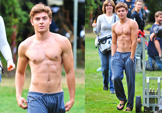 Photos of Shirtless Zac Efron in Canada