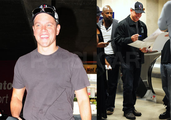 Photos of Matt Damon at LAX Photos of Matt Damon at LAX