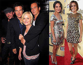 Photos of Jason Bateman, Amy Poehler, Mila Kunis, Simon Pegg, Will Arnett, and Jessica Stroup at the LA Extract Premiere