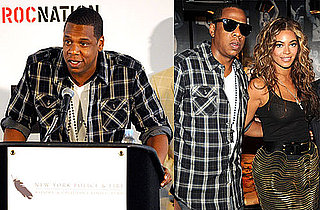 Photos of Jay-Z and Beyonce Announcing His "Answer the Call" Concert, Attending a Grizzly Bear Concert at McCarren Park Pool