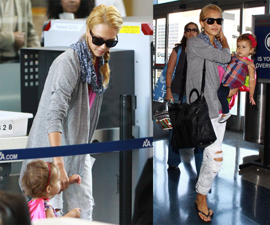 Photos of Jessica Alba and Honor at LAX Photos of Jessica Alba and Honor at LAX