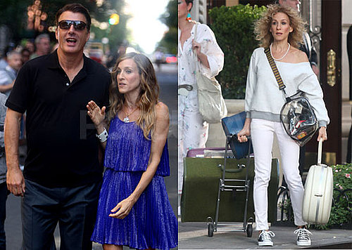 Photos of Sarah Jessica Parker And Chris Noth Working on Sex And The City 2 in NYC