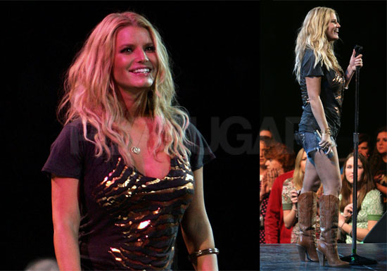 Jessica Simpson Performing in Daisy Dukes