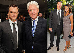 Photos of Matt Damon, Bill Clinton, Mary J Blige, Luciana Damon, And Elvis Costello at a ONEXONE Dinner in Toronto Photos of Matt Damon, Bill Clinton, Mary J Blige, Luciana Damon, And Elvis Costello at a ONEXONE Dinner in Toronto