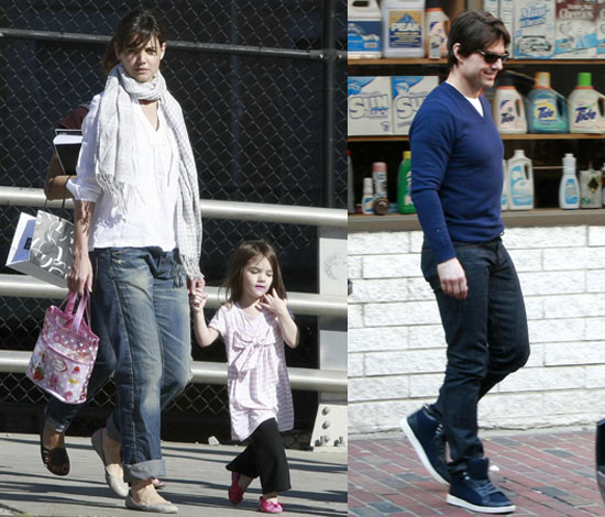 Photos of Katie, Suri, Connor and Tom