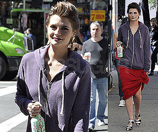 Photos of Mischa Barton on the Set of The Beautiful Life in NYC