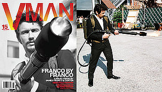 Photos of James Franco on the Cover of October's V Man