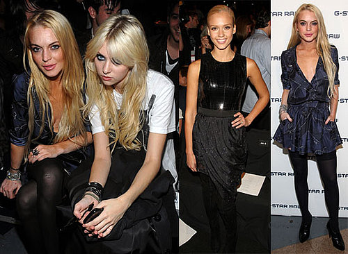 Photos of Lindsay Lohan, Jessica Alba, Taylor Momsen At NY Fashion Week Shows 2009-09-16 06:00:49