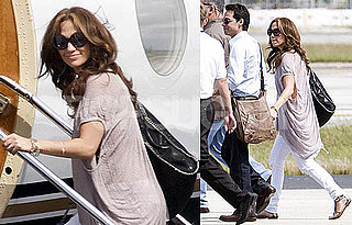 Photos of Jennifer Lopez And Marc Anthony Leaving Miami on a Private Jet