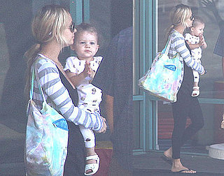 Photos of Nicole Richie And Harlow Madden Leaving a LA Baby Gym Without New Son Sparrow