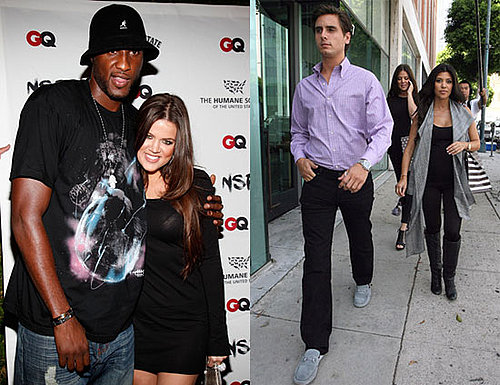 Photos of Pregnant Kourtney Kardashian, Soctt Disick, Khloe Kardashian with New Fiance Lamar Odom