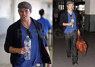 Photos of Kellan Lutz at LAX Flying to Vancouver