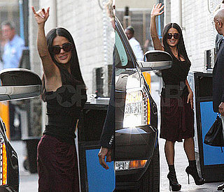 Photos of Salma Hayek Arriving at Jimmy Kimmel Show Talking About Valentina