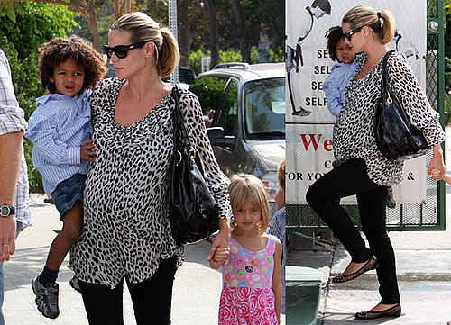 Photos of Heidi Klum With Leni, Henry, And Johan Heading to Karate Class
