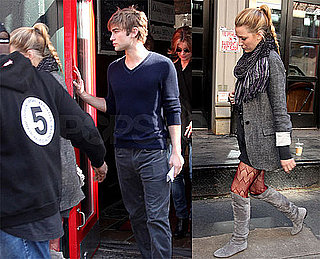 Photos of Blake Lively and Chace Crawford Eating Lunch Together in NYC