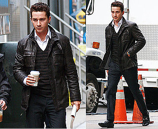 Photos of Shia LaBeouf on the Wall Street 2 Set in NYC 2009-10-09 12:30:31
