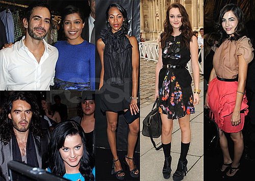 Photos of Russell Brand and Katy Perry at Fendi Party at Paris Fashion Week, Leighton Meester, Marc Jacobs at Louis Vuitton