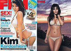 Photos of Kim Kardashian in FHM Magazine 2009-10-08 08:50:17