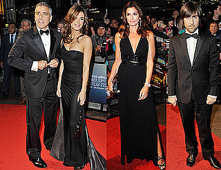 Photos of George Cooney and Elisabetta Canalis On Red Carpet in London at BFI Film Festival Opening Night 2009-10-14 11:33:59
