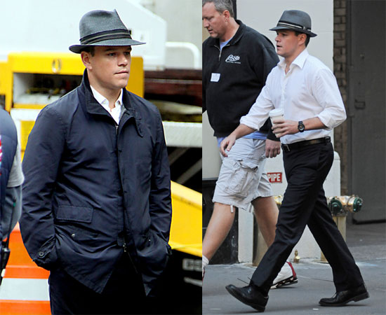 Photos of Matt Damon on Set for The Adjustment Bureau 2009-10-12 09:30:08 Photos of Matt Damon on Set for The Adjustment Bureau 2009-10-12 09:30:08