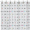 Emoticon Print Shower Curtain From Bed, Bath, and Beyond For $15