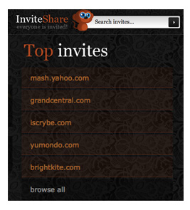 Get Website Invites With the Site InviteShare