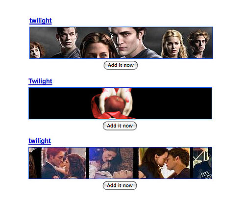iGoogle Twilight Themes iGoogle Twilight Themes
