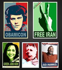 Upload Your Photos In Fun Obama-esque Themes!