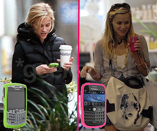 Reese Witherspoon With Her BlackBerry Cell Phones
