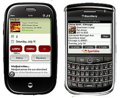 Open Table Adds Mobile Apps For the Palm Pre, BlackBerry
