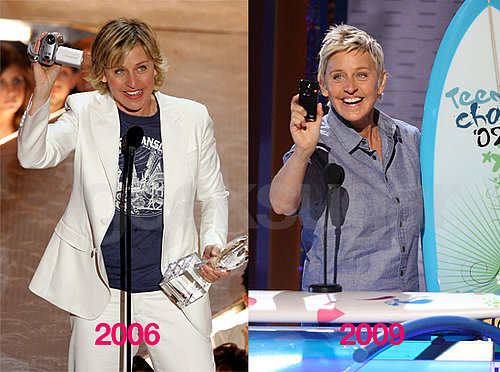 Ellen DeGeneres Shows Off a Flip Video Camera at the Teen Choice Awards