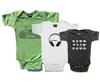Headphones, Ghetto Blaster, Space Invaders Baby Onesie Pack