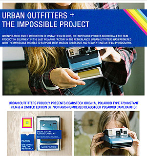 The Impossible Project to Sell Polaroid Deadstock at Urban Outfitters