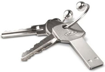 The LaCie Iamkey 4GB Flash Drive Keyring