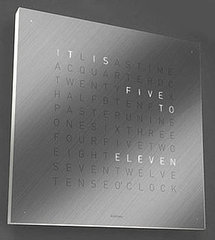 QLockTwo Tells Time by Using Words