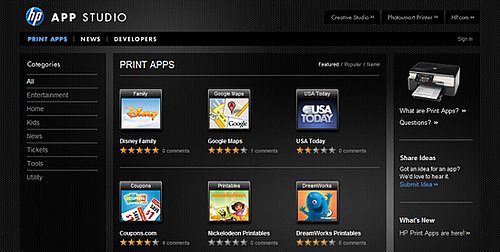 Daily Tech: HP Launches Its Printer App Studio 
