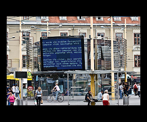 BSOD in a City Center in Germany BSOD in a City Center in Germany